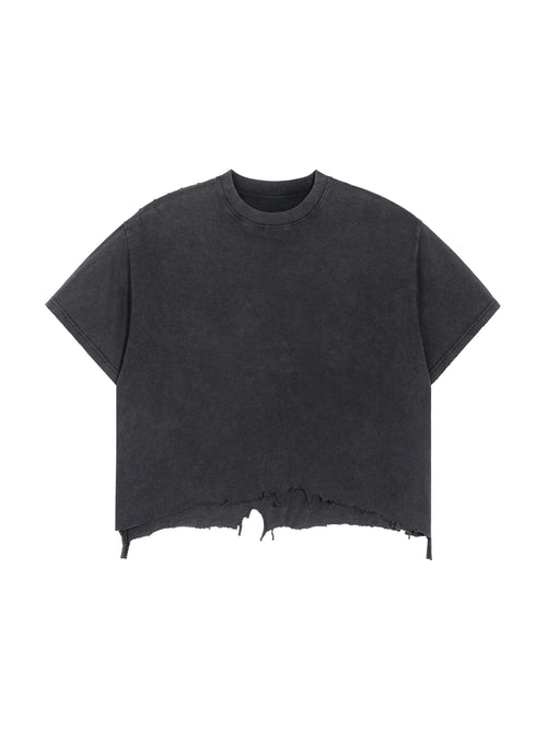 Distressed Crop Tee