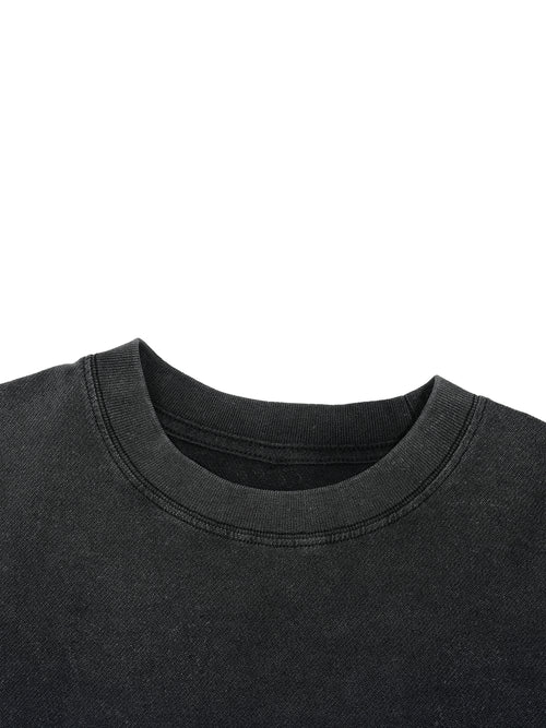 Distressed Crop Tee