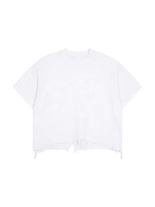 Distressed Crop Tee