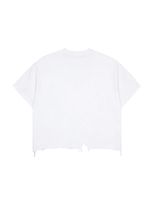 Distressed Crop Tee
