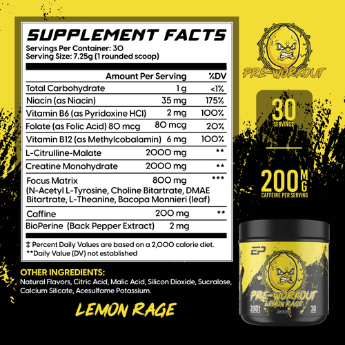 LEMON RAGE Pre-Workout