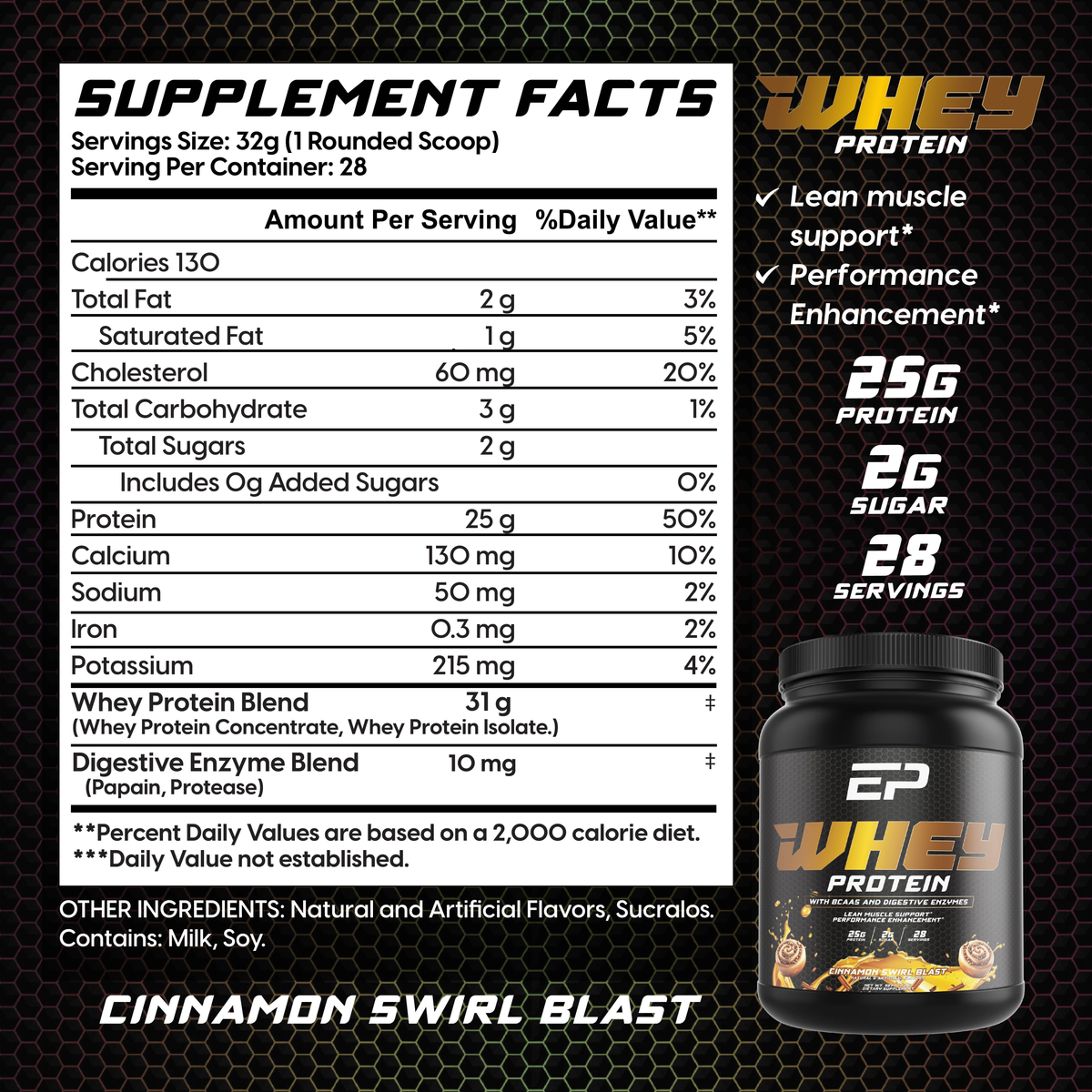 Cinnamon Swirl Blast w/ Amino Acids