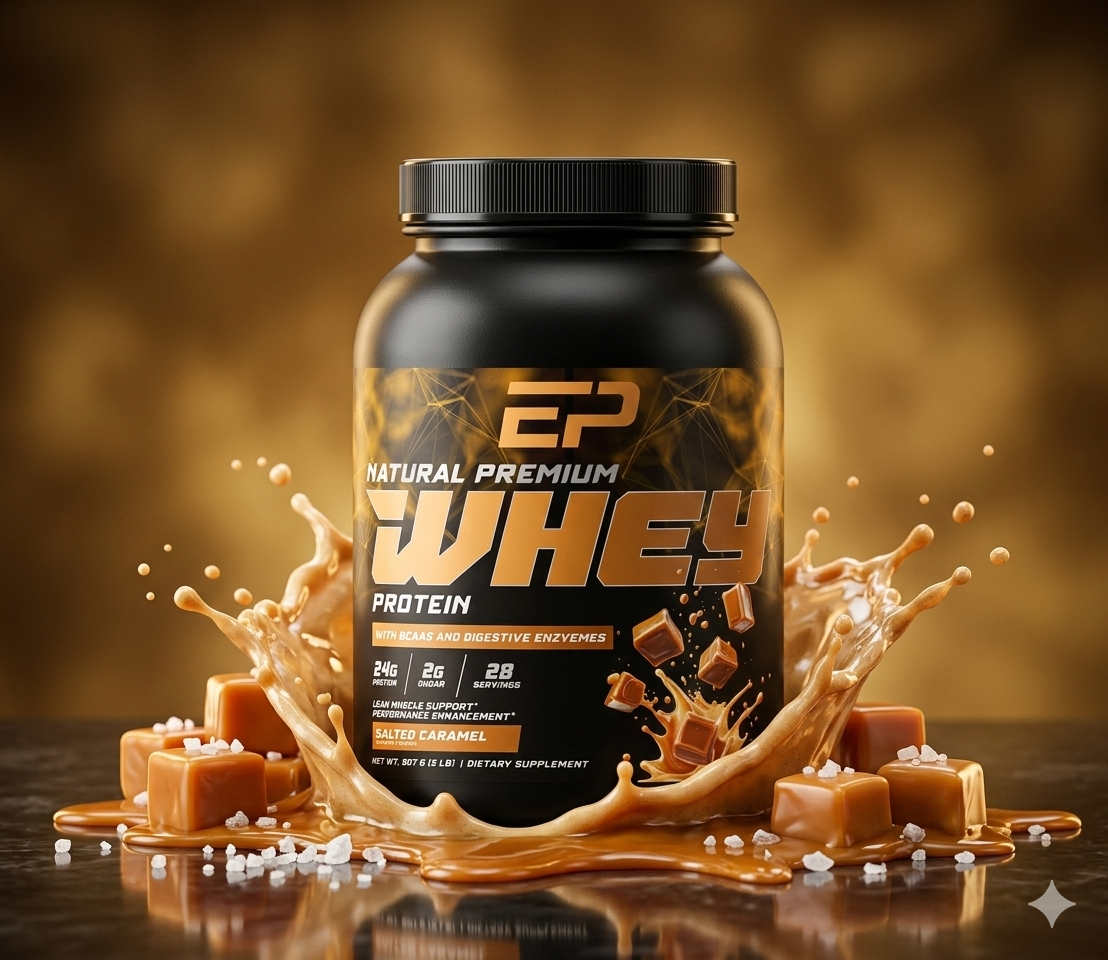 Salted Caramel Whey Protein w/ Amino Acids