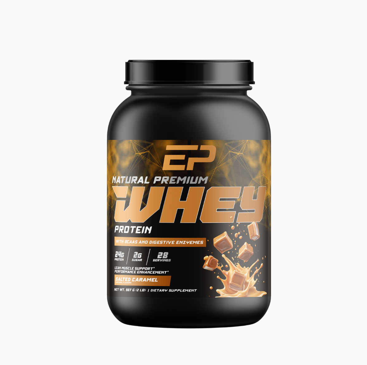Salted Caramel Whey Protein w/ Amino Acids