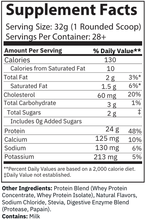 Salted Caramel Whey Protein w/ Amino Acids
