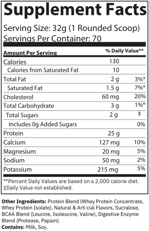 BIG XL Vanilla Whey Protein (70 Servings)