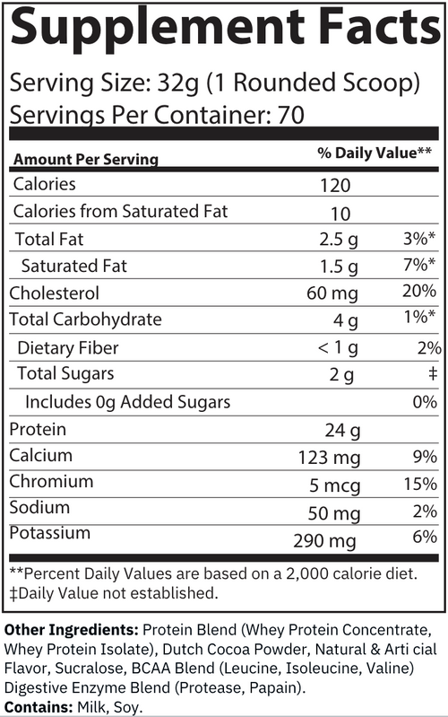 BIG XL Chocolate Whey Protein (70 Servings)