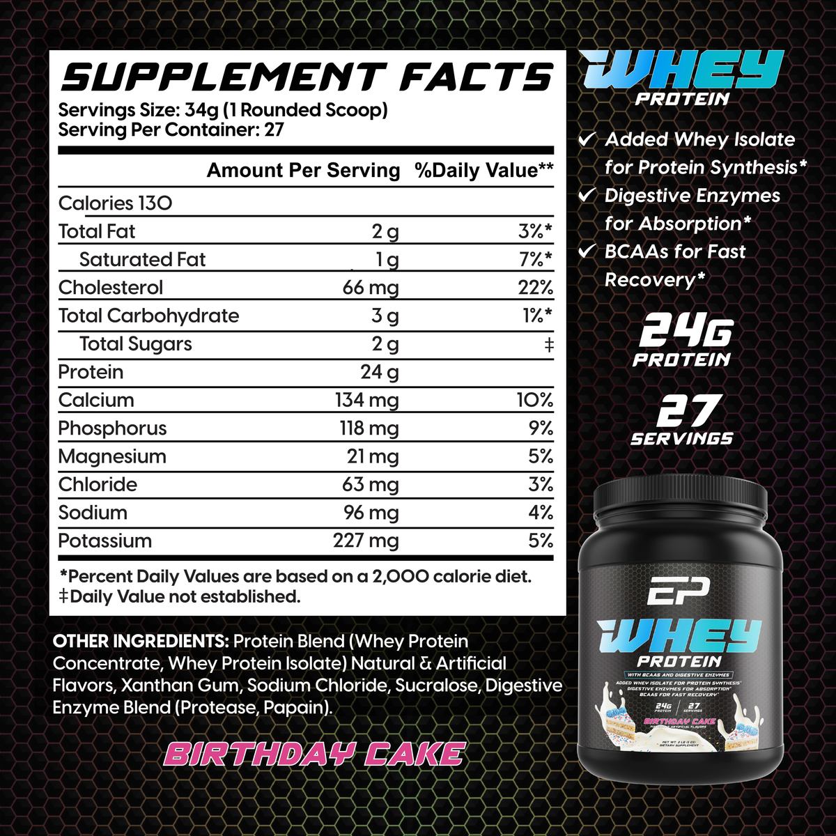Birthday Cake Whey Protein